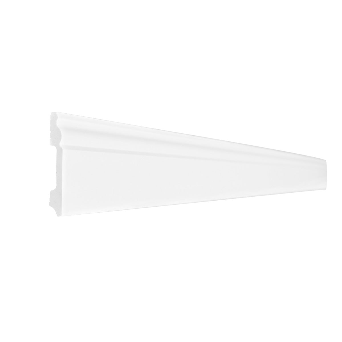 Plinta decorativa, polimer rigid, Naimeed D5730, Alb, 230x8x1.1cm