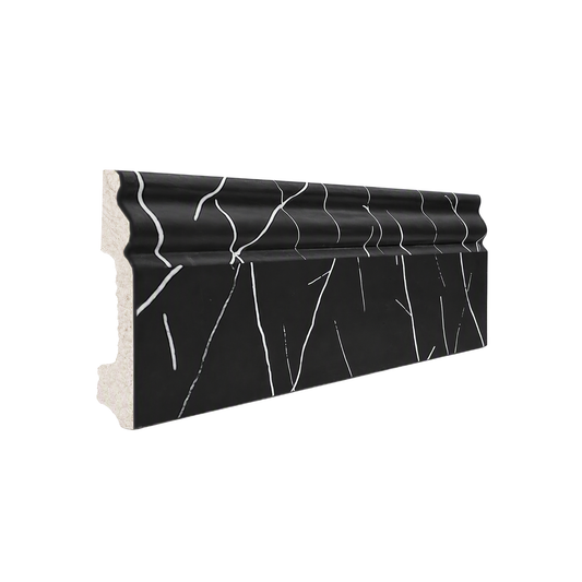 Plintă decorativă, polimer rigid, Naimeed D5730NEGRU, Negru, 230 × 8 × 1.1 cm