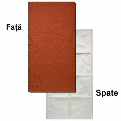 Set 10 x Panou Decorativ 3D, Naimeed D5735, ultrausor, design elegant, PU, 120 x 60 x 3 cm, Rosu