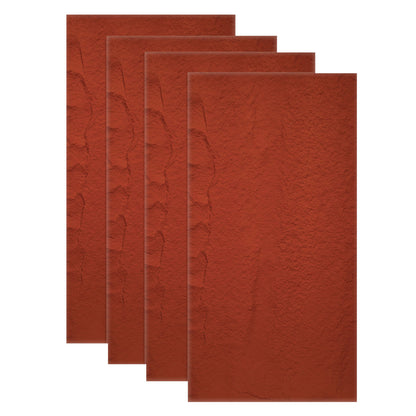Set 4 x Panou Decorativ 3D, Naimeed D5740, ultrausor, design elegant, PU, 120 x 60 x 3 cm, Rosu