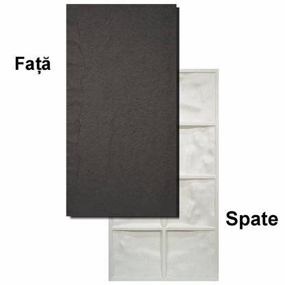 Set 10 x Panou Decorativ 3D, Naimeed D5741, ultrausor, design elegant, PU, 120 x 60 x 3 cm, Negru