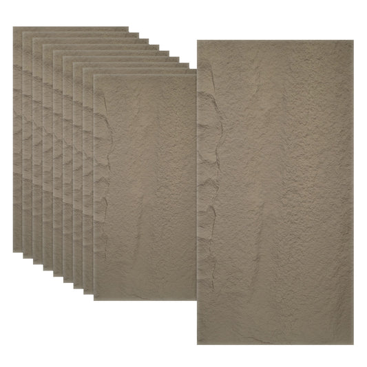 Set 10 x Panou Decorativ 3D, Naimeed D5742, ultrausor, design elegant, PU, 120 x 60 x 3 cm, Maro