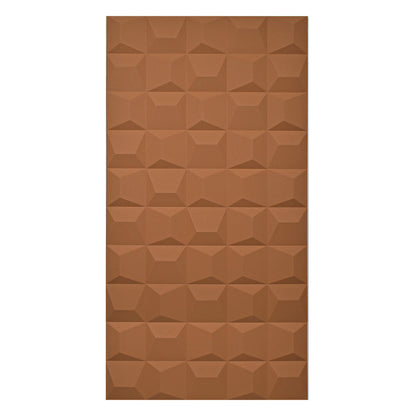 Set 6 x Panou Decorativ 3D, Naimeed D5771, ultrausor, design elegant, PU, 120 x 60 x 2.5 cm, Caramiziu