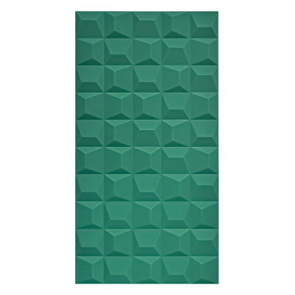 Set 12 x Panou Decorativ 3D, Naimeed D5772, ultrausor, design elegant, PU, 120 x 60 x 2.5 cm, Turcoaz