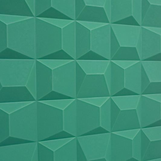 Set 5 x Panou Decorativ 3D, Naimeed D5772, ultrausor, design elegant, PU, 120 x 60 x 2.5 cm, Turcoaz - 221.ro