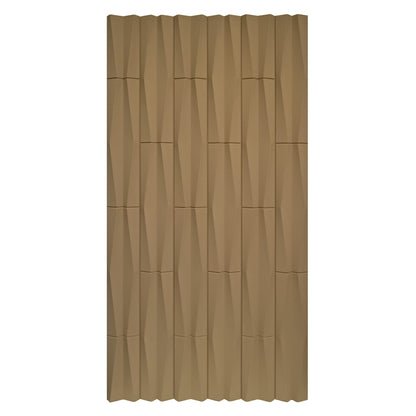 Set 12 x Panou Decorativ 3D, Naimeed D5774, ultrausor, design elegant, PU, 120 x 60 x 2.5 cm, Maro