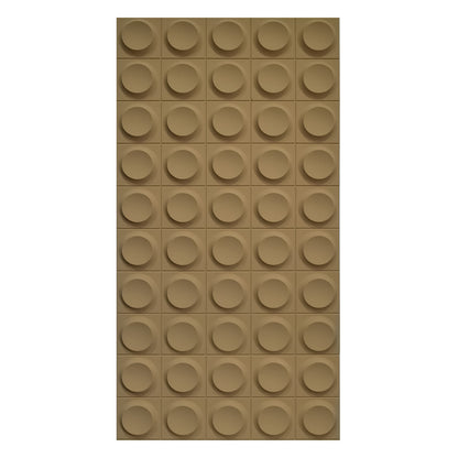Set 6 x Panou Decorativ 3D, Naimeed D5778, ultrausor, design elegant, PU, 120 x 60 x 2.5 cm, Maro