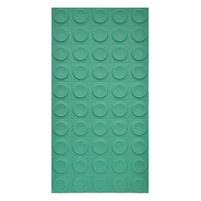 Set 6 x Panou Decorativ 3D, Naimeed D5780, ultrausor, design elegant, PU, 120 x 60 x 2.5 cm, Turcoaz