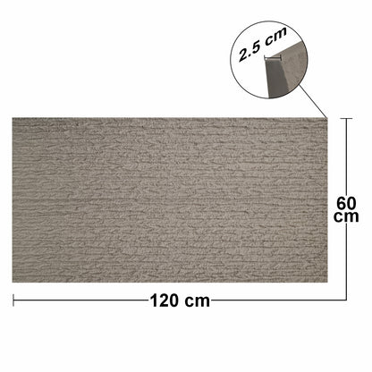 Set 6 x Panou Decorativ 3D, Naimeed D5786, ultrausor, design modern, PU, 120 x 60 x 2.5 cm, Crem