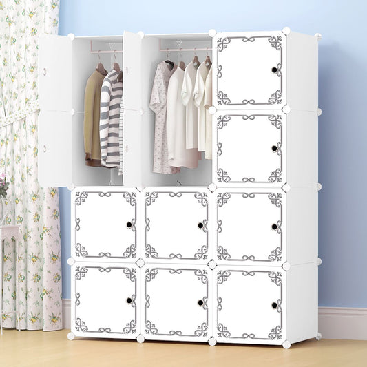 Dulap Modular, 12 Usi, D5817, Alb