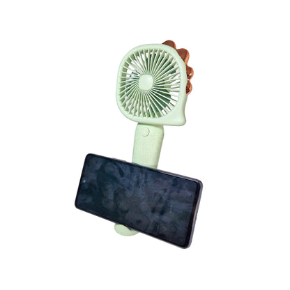 Ventilator, cu acumulator, Naimeed D5827, USB, Verde, 112x212x43 mm