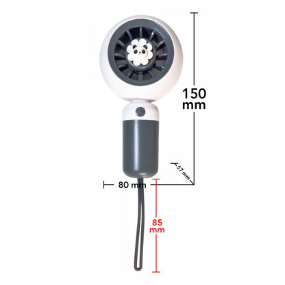 Ventilator, cu acumulator, Naimeed D5829, USB, Gri Inchis, 80x150x57mm