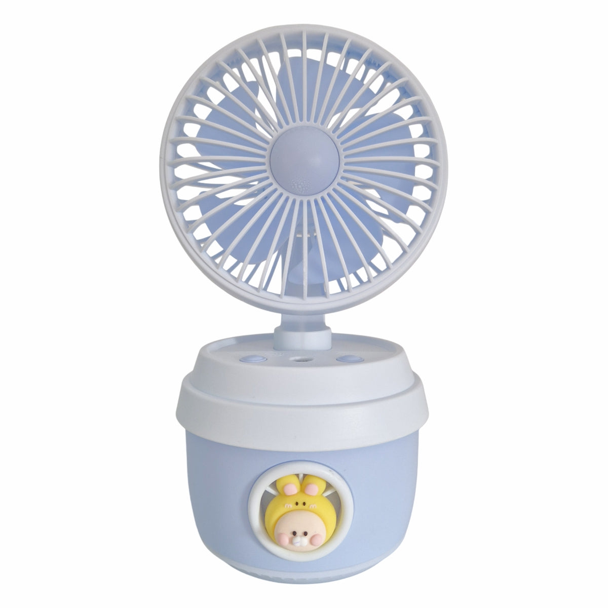 Ventilator si Umidificator, cu acumulator, Naimeed D5833, USB, Albastru, 110x210x105mm
