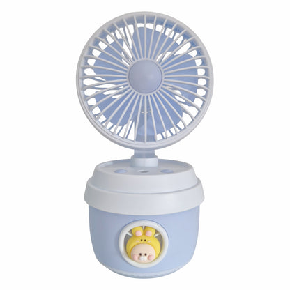 Ventilator si Umidificator, cu acumulator, Naimeed D5833, USB, Albastru, 110x210x105mm
