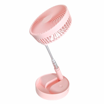 Ventilator, cu acumulator, Naimeed D5838, USB, Roz, 195x862x195mm