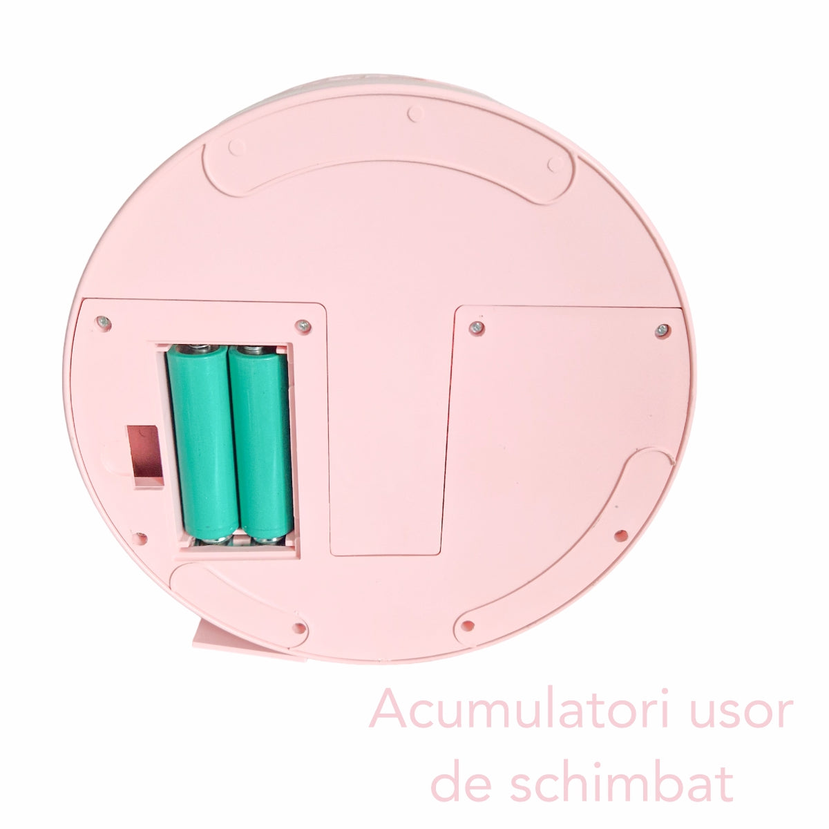 Ventilator, cu acumulator, Naimeed D5838, USB, Roz, 195x862x195mm