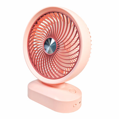 Ventilator, cu acumulator, Naimeed D5851, USB, Roz, 197x255x78mm