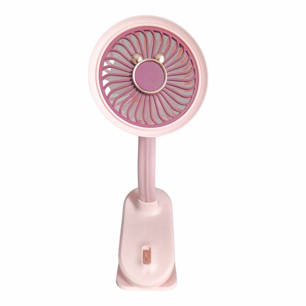 Ventilator, cu acumulator, Naimeed D5860, USB, Roz, 105x240x90mm