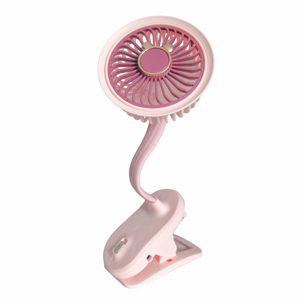 Ventilator, cu acumulator, Naimeed D5860, USB, Roz, 105x240x90mm