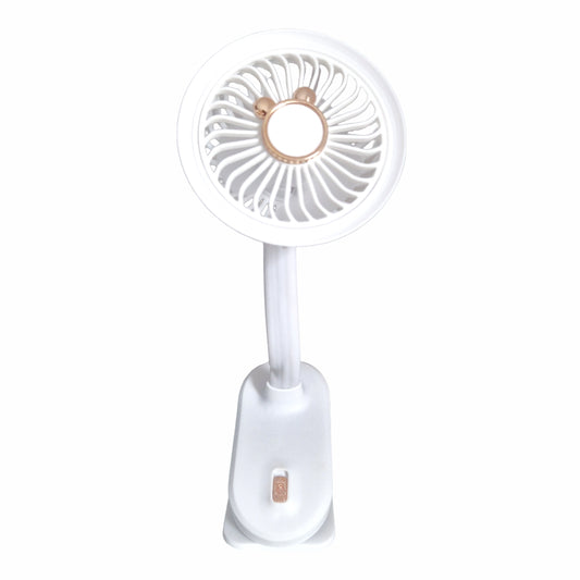 Ventilator, cu acumulator, Naimeed D5862, USB, Alb, 105x240x90mm