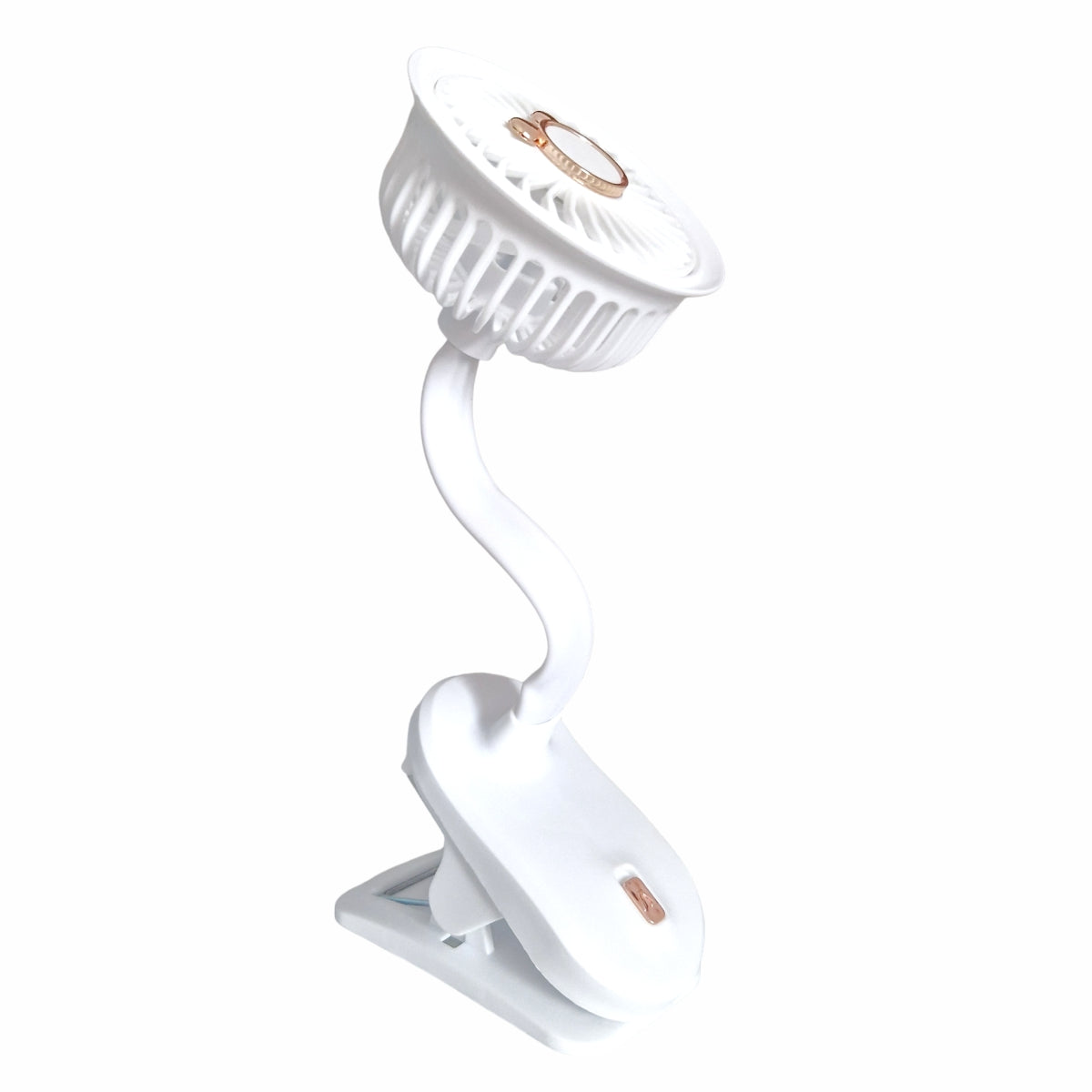 Ventilator, cu acumulator, Naimeed D5862, USB, Alb, 105x240x90mm