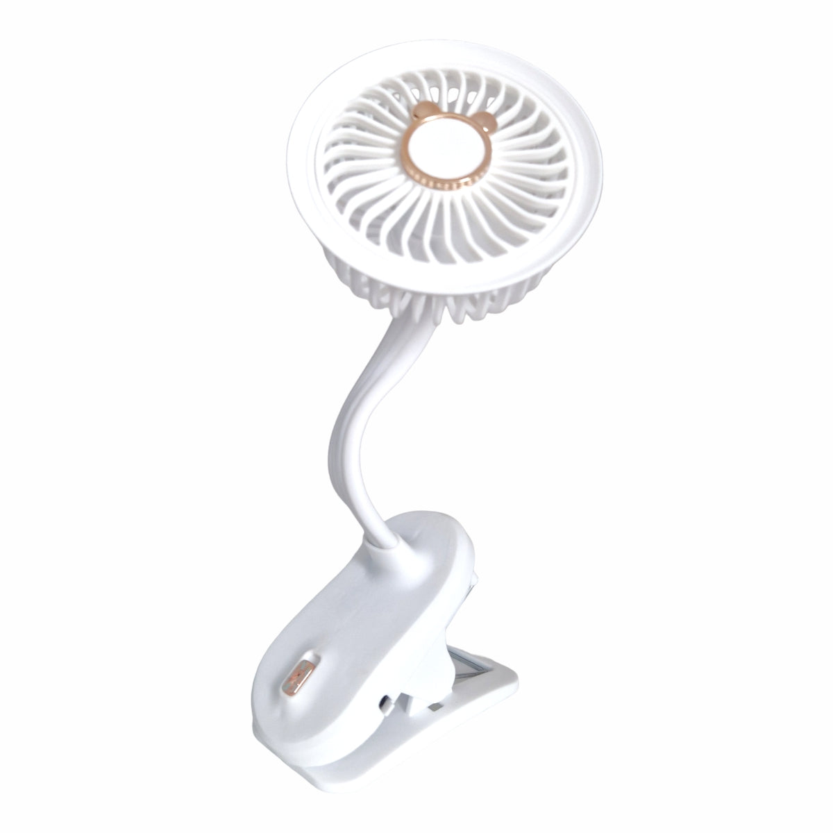 Ventilator, cu acumulator, Naimeed D5862, USB, Alb, 105x240x90mm