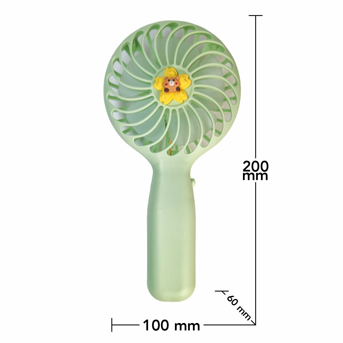 Ventilator, cu acumulator, Naimeed D5880, USB, Portocaliu, 100x200x60mm