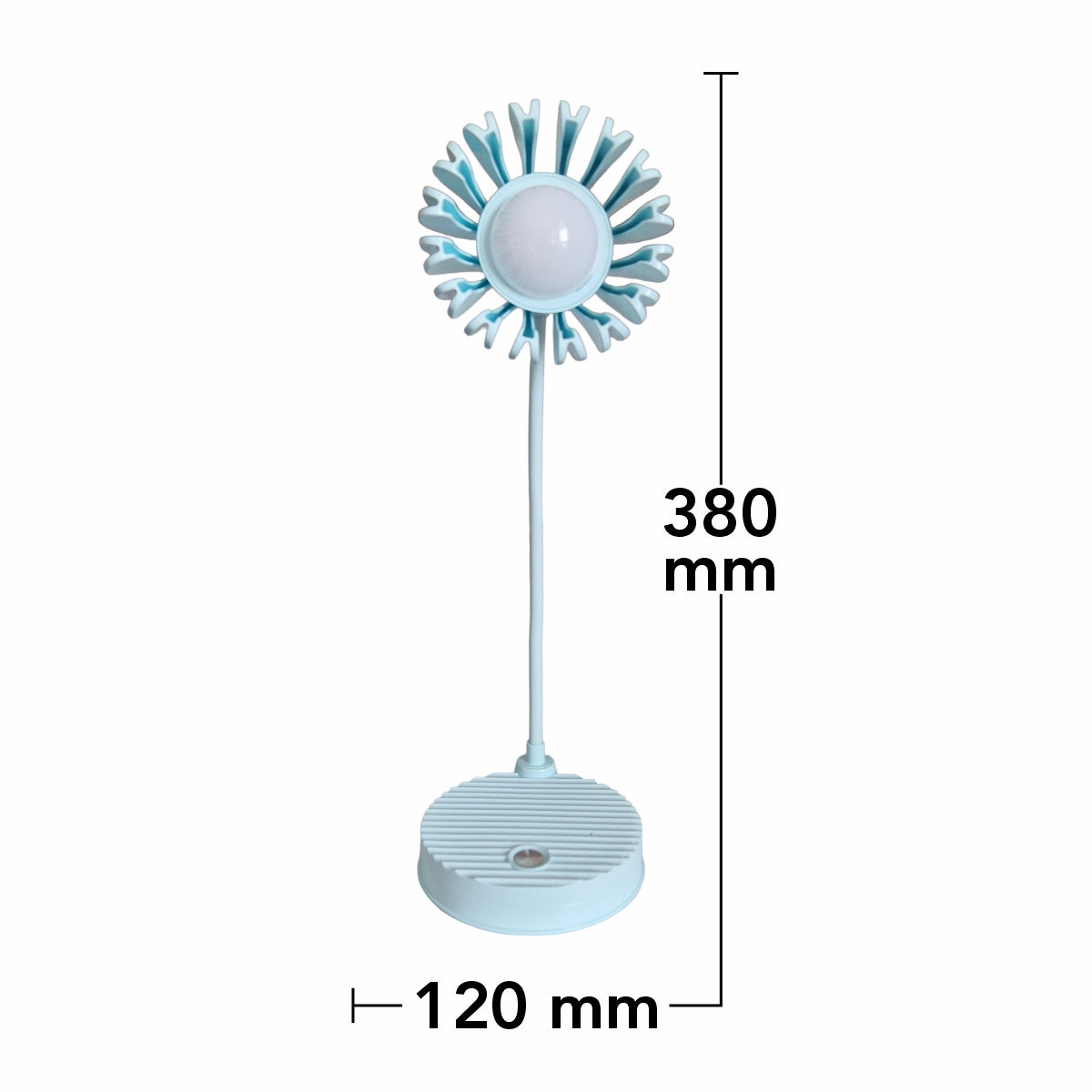 Veioza cu lumina LED, Naimeed D5888, Turcoaz, cu 3 trepte de lumina, 120x380x120mm