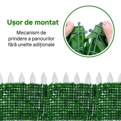 Panou din plante artificiale, cu gazon, Naimeed D5904, Verde, 600x400mm