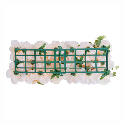 Panou din plante artificiale cu flori, Naimeed D5906, Roz Deschis, 250x100mm