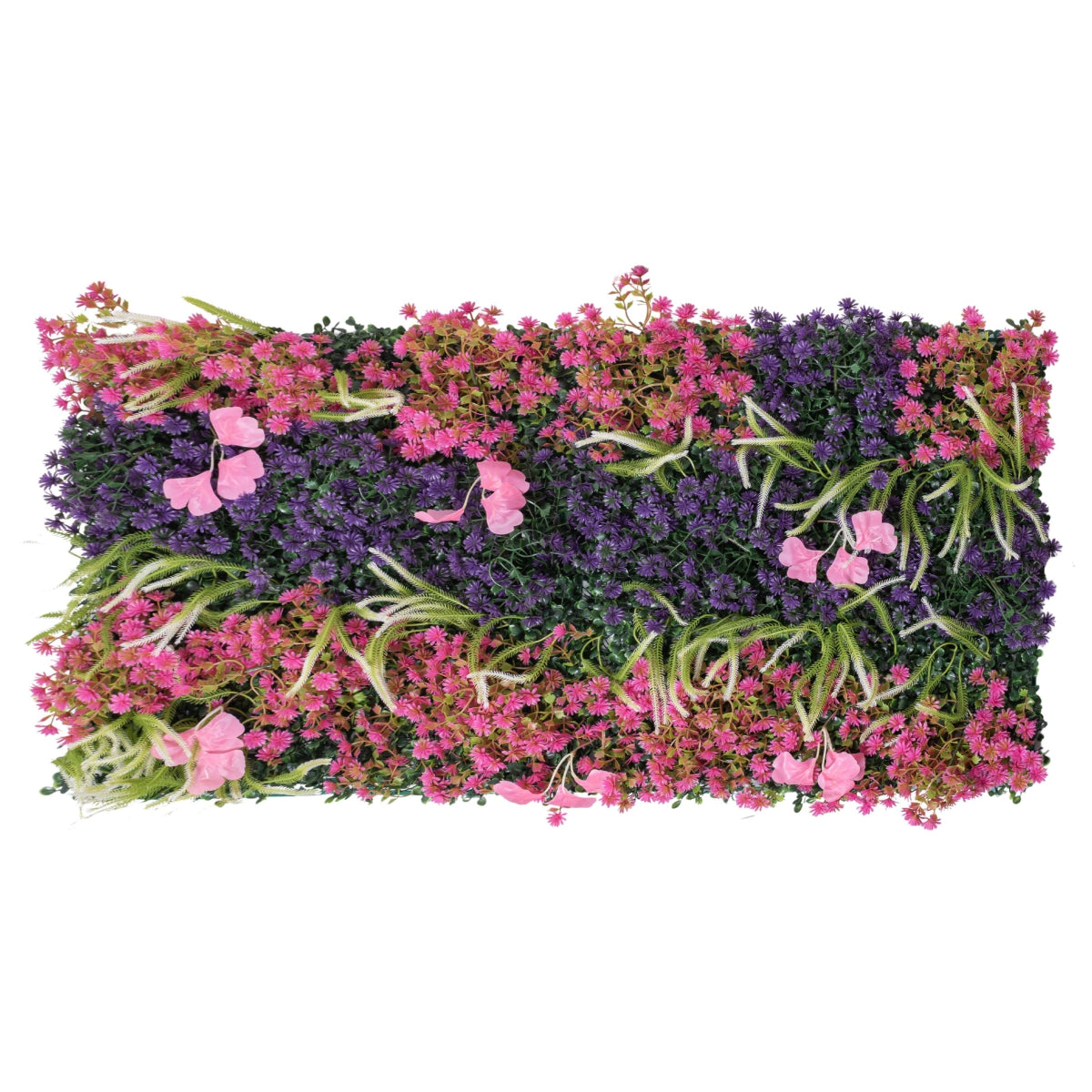 Panou din plante artificiale cu flori, Naimeed D5913, Mulricolor, 1000x500mm