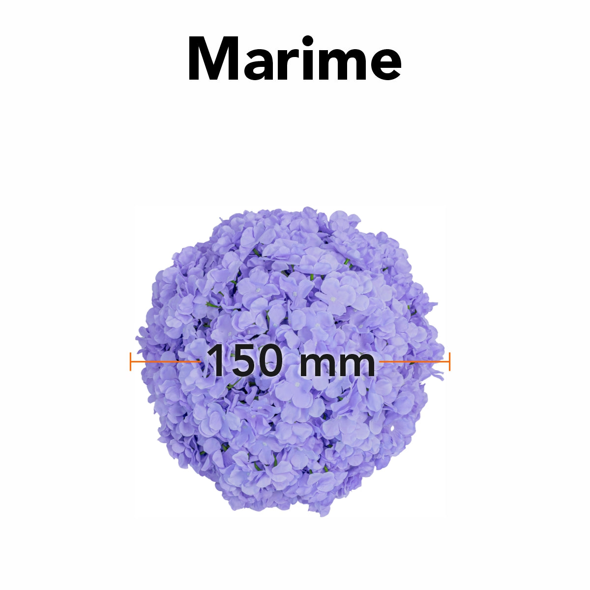 Sfera din plante artificiale, cu flori, Naimeed D5925, Mov, 150mm