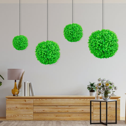 Sfera din plante artificiale, Naimeed D5955, Verde, 280mm