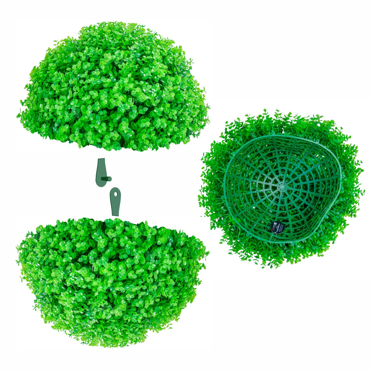Sfera din plante artificiale, Naimeed D5956, Verde, 200mm