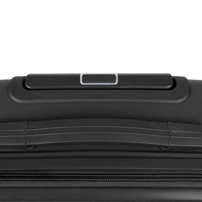 Troler voiaj Mare XL, StowAway, Naimeed D5962, 4 roti duble 360 grade detasabile , PP, inchidere cifru, Negru, 51x29.5x70cm