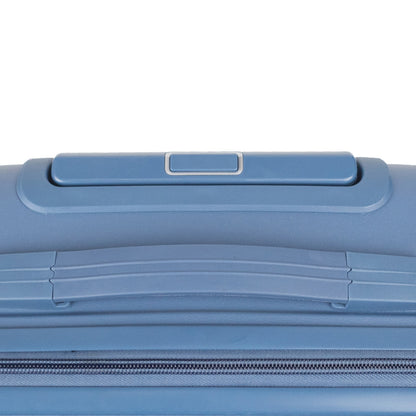 Troler voiaj Mare XL, StowAway, Naimeed D5963, 4 roti duble 360 grade detasabile , PP, inchidere cifru, Albastru, 51x29.5x70cm