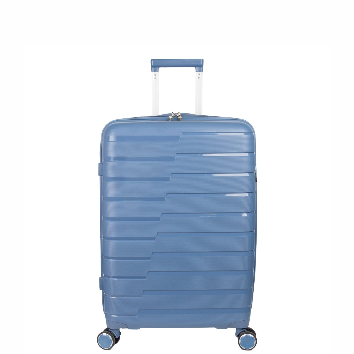Troler voiaj Mic S, StowAway, Naimeed D5963, 4 roti duble 360 grade detasabile , PP, inchidere cifru, Albastru, 37x20x48cm