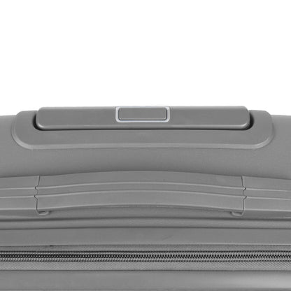 Troler voiaj Mediu M, StowAway, Naimeed D5965, 4 roti duble 360 grade detasabile , PP, inchidere cifru, Gri, 39x22x51cm