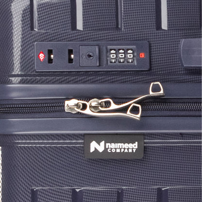 Troler voiaj Mic S, StowAway, Naimeed D5968, 4 roti duble 360 grade detasabile , PP, inchidere cifru, Mov Inchis, 37x20x48cm