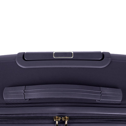 Troler voiaj Mic S, StowAway, Naimeed D5968, 4 roti duble 360 grade detasabile , PP, inchidere cifru, Mov Inchis, 37x20x48cm