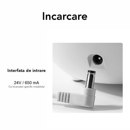 Umidificator cu aromaterapie, Naimeed D6035, Vulcan, Alb, 147x130x147mm