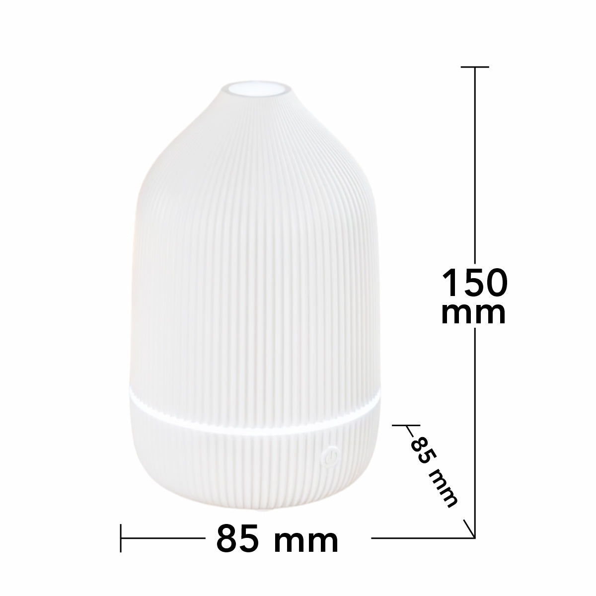 Umidificator cu aromaterapie, Naimeed D6044, Alb, 85x150x85mm
