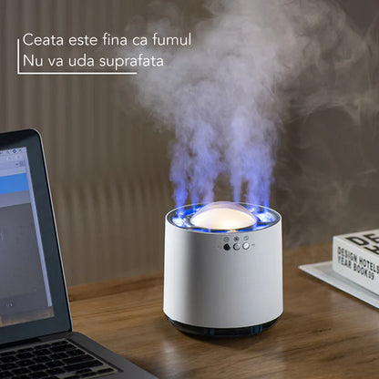 Umidificator cu aromaterapie, Naimeed D6050, Alb, 128x137x128mm