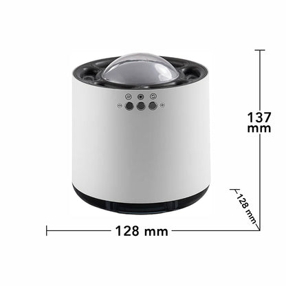 Umidificator cu aromaterapie, Naimeed D6050, Alb, 128x137x128mm
