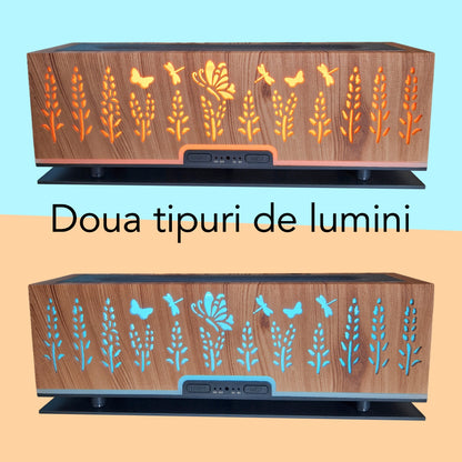 Umidificator cu aromaterapie, Naimeed D6051, Maro, 250x86x69mm