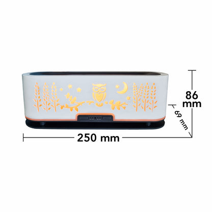 Umidificator cu aromaterapie, Naimeed D6052, Alb, 250x86x69mm