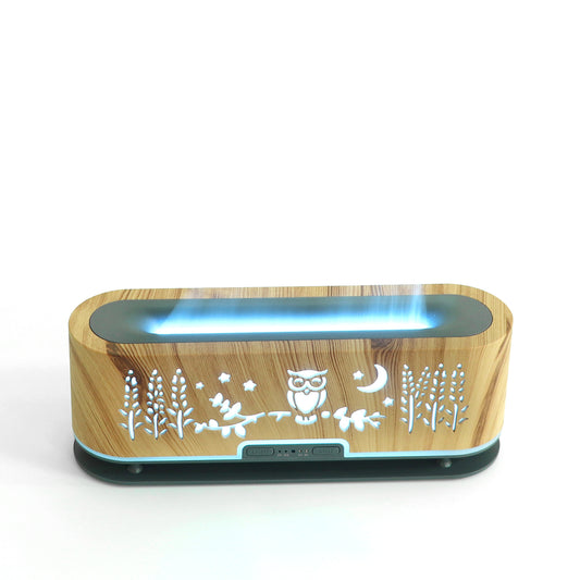 Umidificator cu aromaterapie, Naimeed D6053, Maro, 145x125x145mm