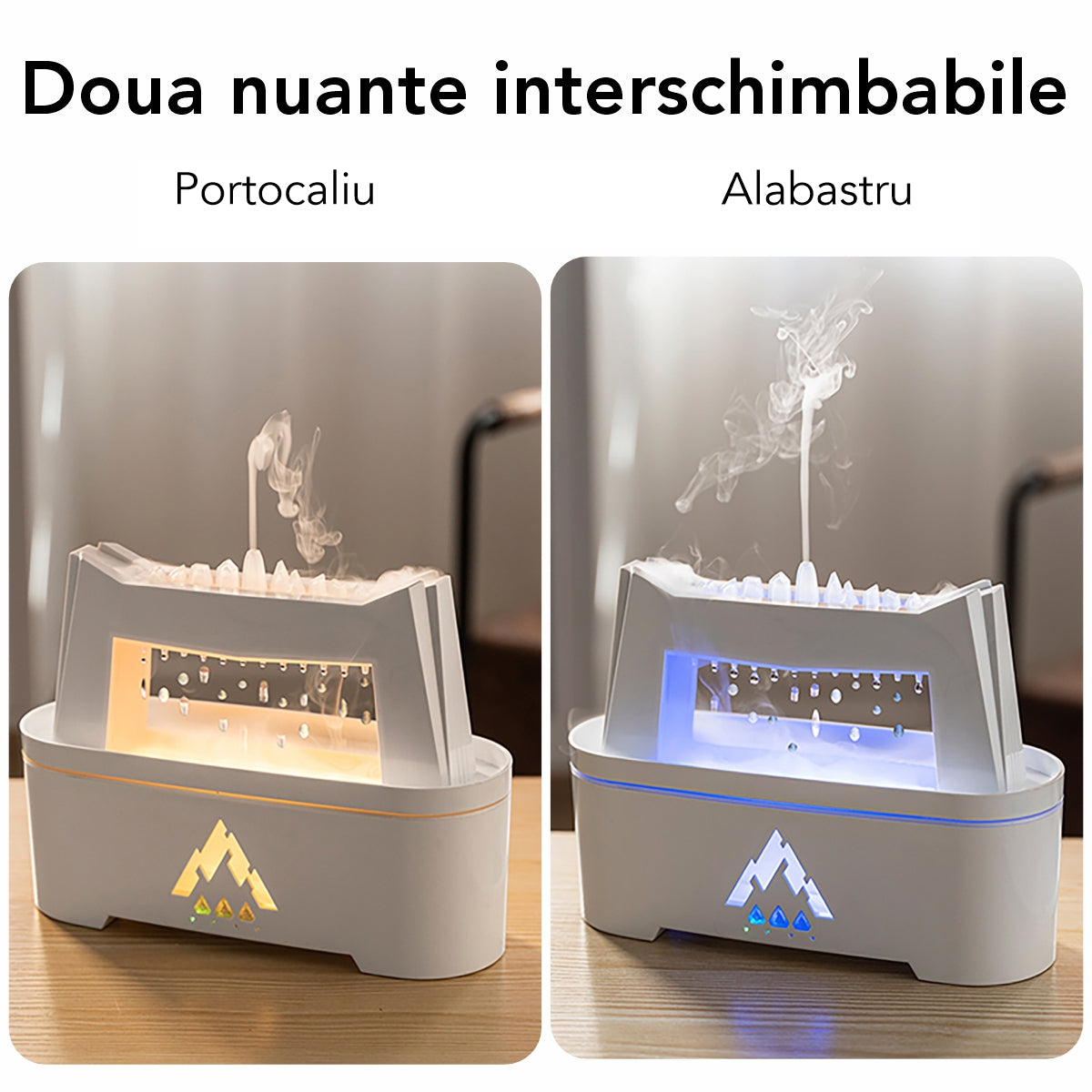 Umidificator cu aromaterapie, Naimeed D6056, Alb, 240x185x83mm
