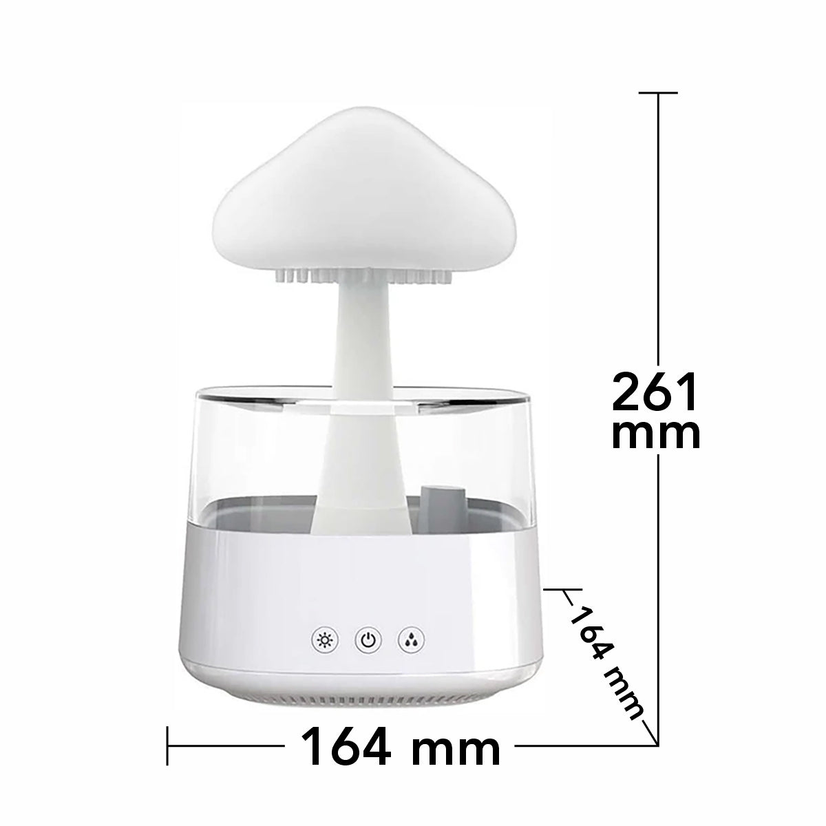 Umidificator cu aromaterapie, Naimeed D6059, Alb, 164x261x164mm