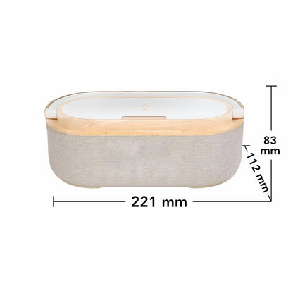 Ceas digital cu incarcator wireless incorporat, lumina de veghe reglabila, conexiune Bluetooth, Naimeed D6062, Maro, 225x87x116mm